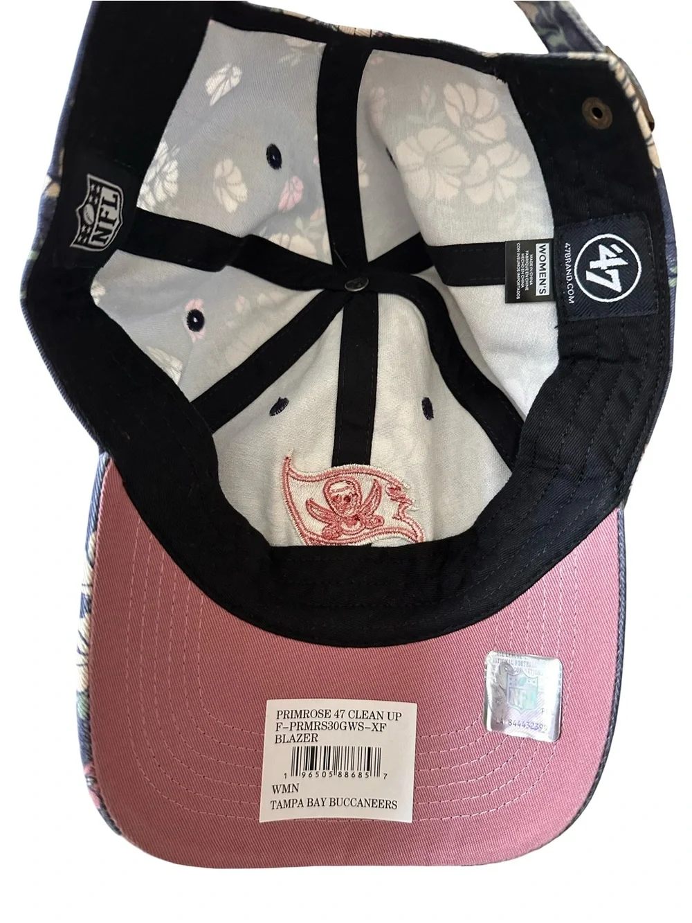 NWT 47 Brand Tampa Bay Buccaneers Primrose Clean Up Adjustable Cotton Cap/Hat
